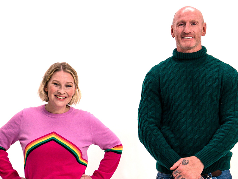 Gavin and Stacey’s Joanna Page and Welsh rugby legend Gareth Thomas