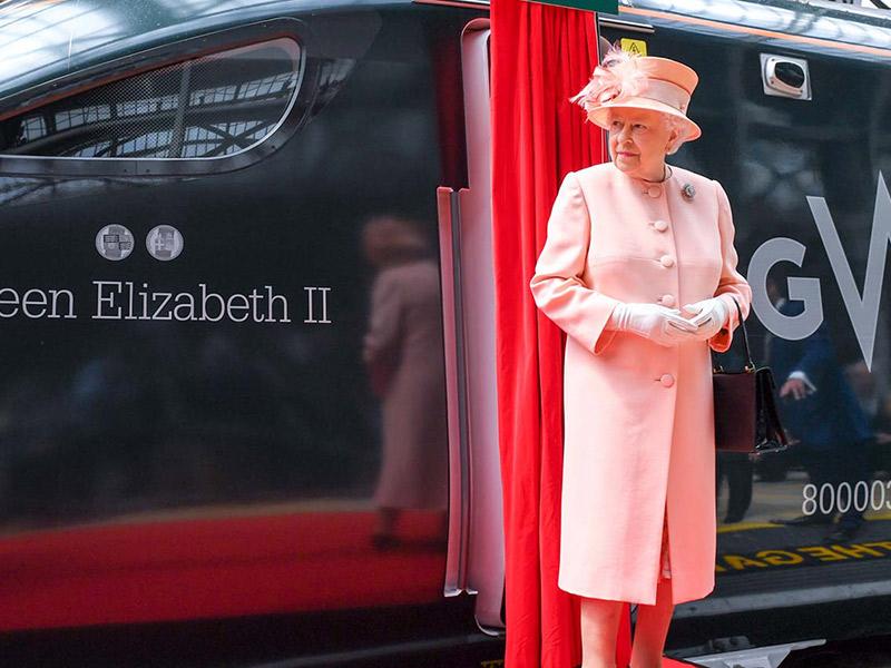 HM Queen Elizabeth II, on the 13 June 2017, to mark 175 years since Queen Victoria became the first monarch to travel by train.
