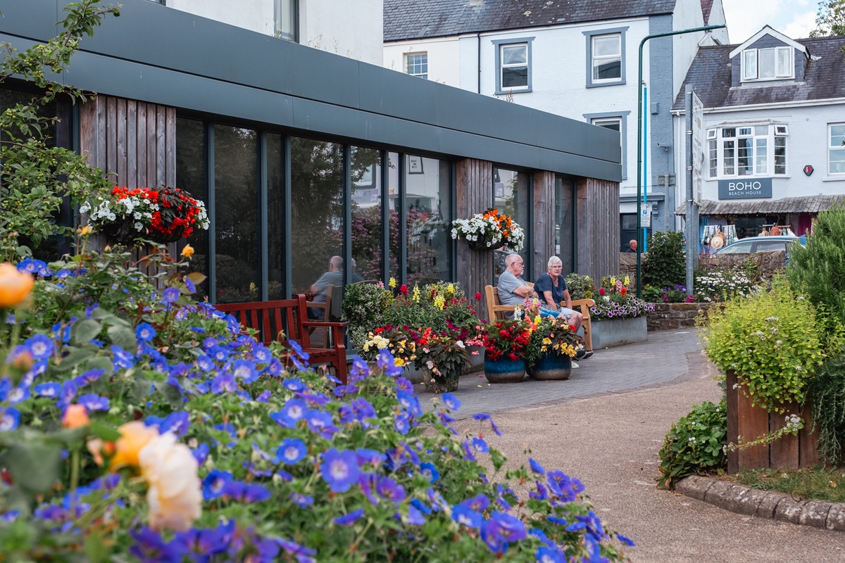 The Saundersfoot Sensory Garden in Saundersfoot, a community space near the harbour.