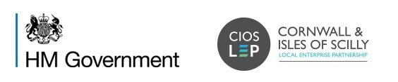 HM Government and Cornwall and Isles of Scilly Local Enterprise Partnership logos