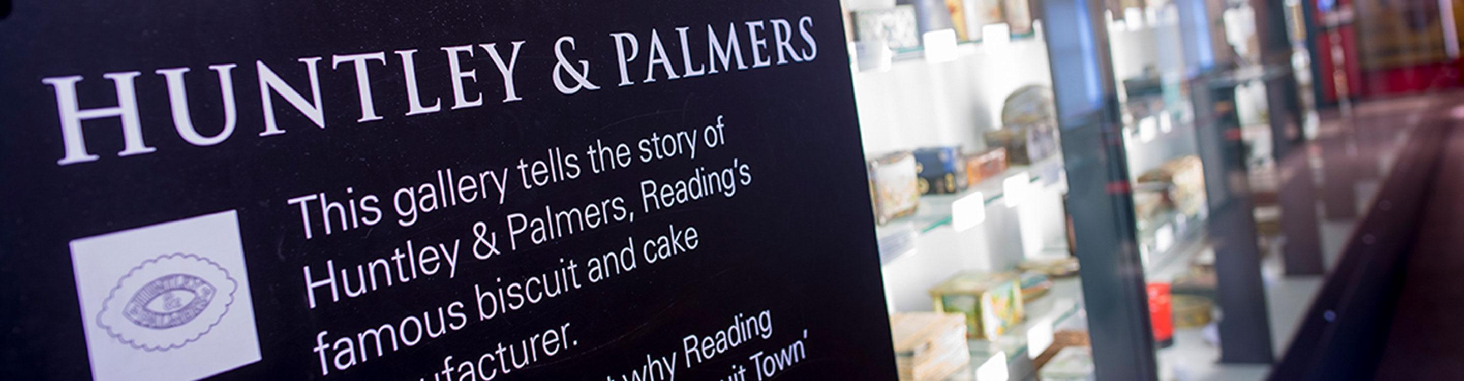 Huntley and Palmers gallery sign
