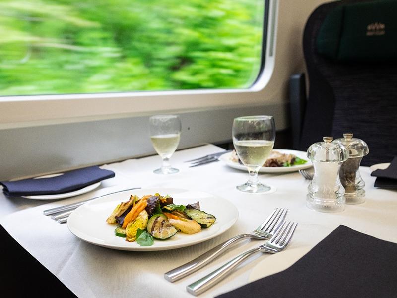 Pullman dining experience on board