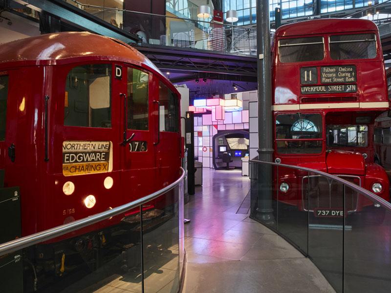 Photo of buses at London Transport Museum