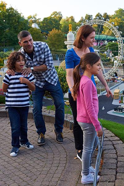 family of four at Legoland, Windsor