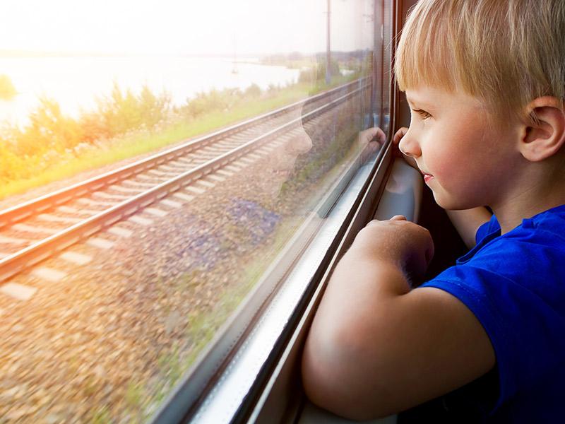 Travelling on trains with small children