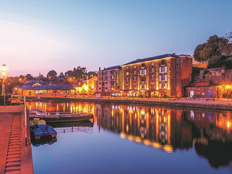 Exeter Quayside in the evening