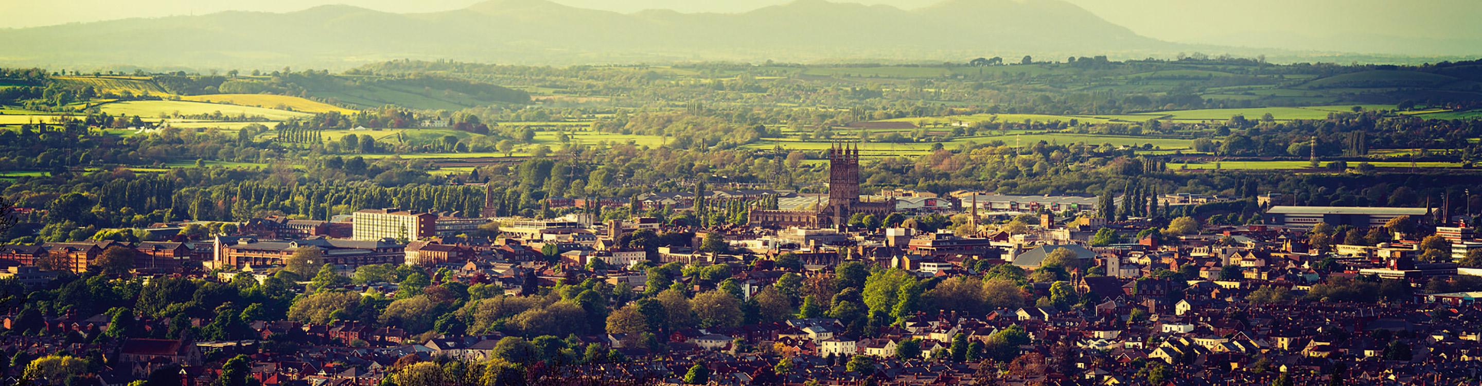 Aerial view of Gloucester