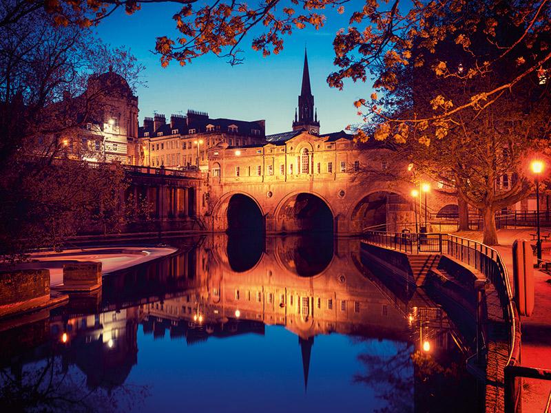 Bath in the evening