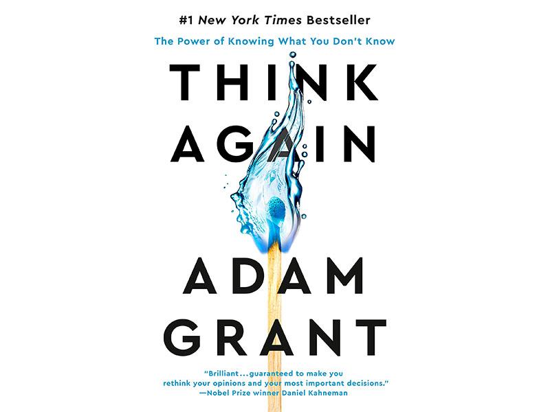 Book cover for Adam Grant's Think Again 