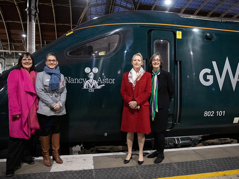 Intercity Express Train number 802101 was named by Nancy’s granddaughter the Honourable Emily Astor on 28 November 2019